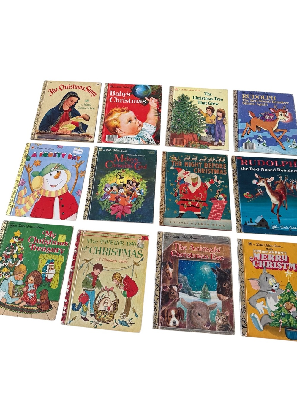 Little Golden Books Christmas Collection - Assorted Lot of 12 Vintage books